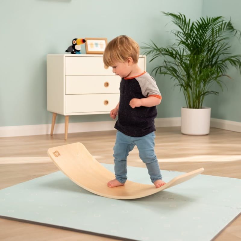 Planche d'équilibre montessori en bois fsc® pour enfant dès 1 an (Active Tots) - Couverture