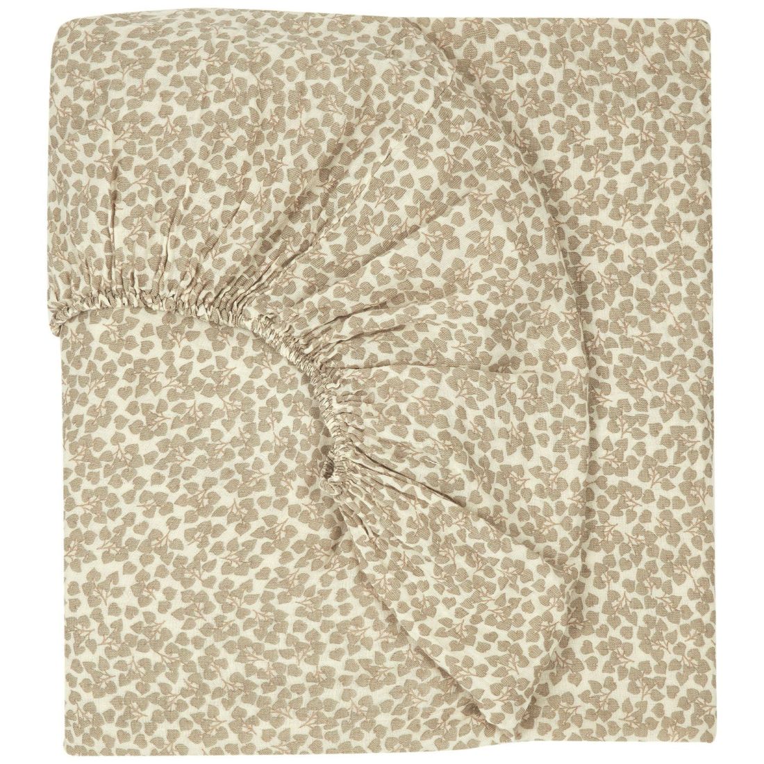 Drap housse bébé en gaze de coton (70 x 140 cm) Light Green Yumiko (Nobodinoz) - Image 2