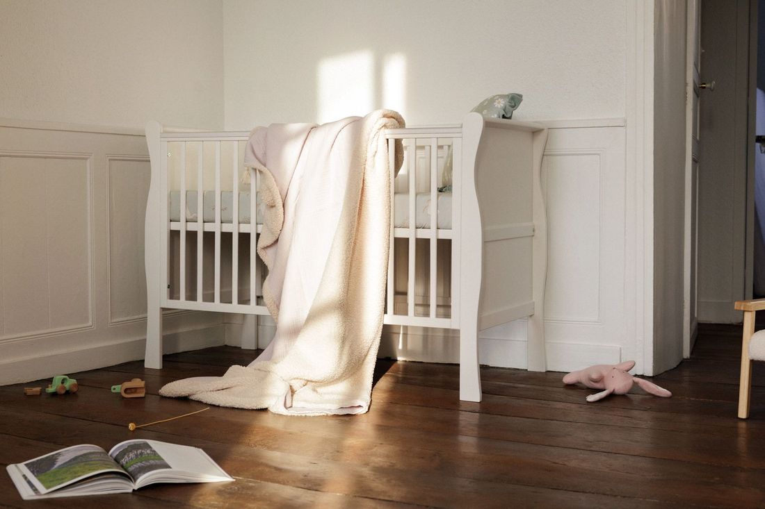 - Lit Bébé Stella 60x120 cm - Blanc - Blanc (Mon Lit Cabane) - Image 4