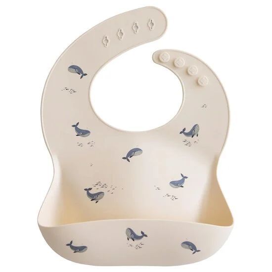 Bavoir en silicone (Mushie) - Image 1