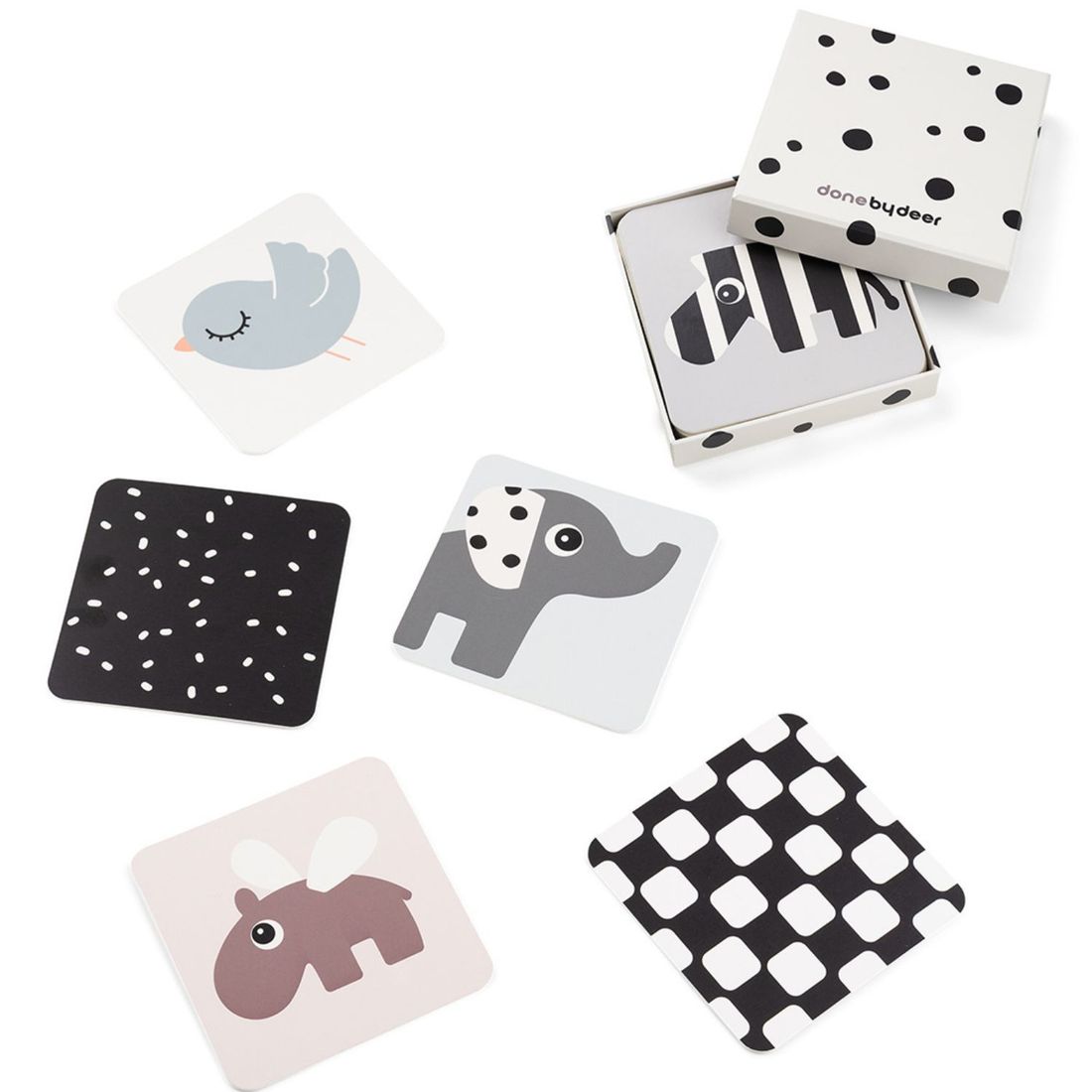Lot de 10 cartes aux motifs contrastés Deer friends (Done by deer) - Image 5