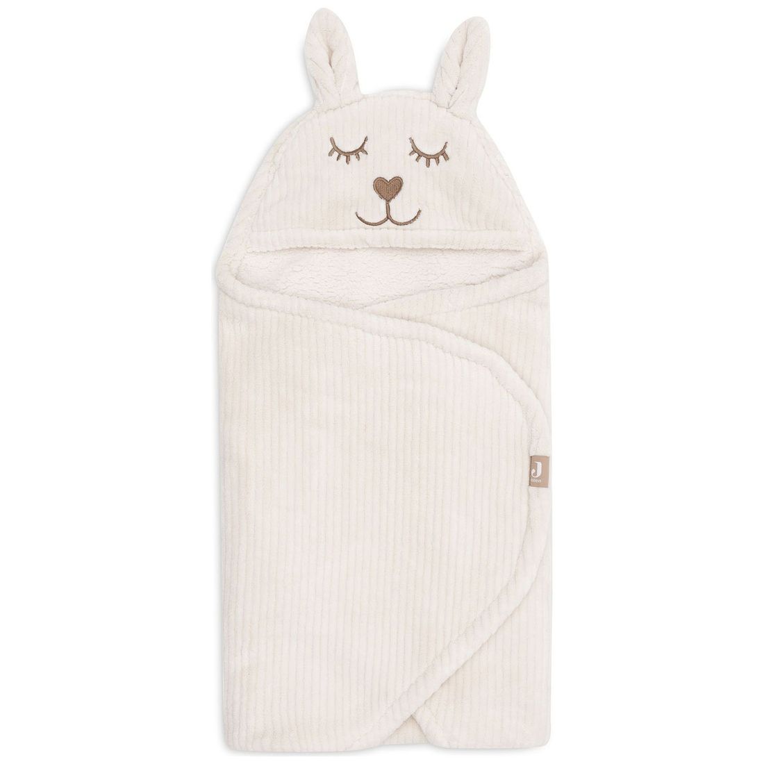 Couverture nomade Bunny Cloudy Rib Oatmeal (Jollein) - Image 1
