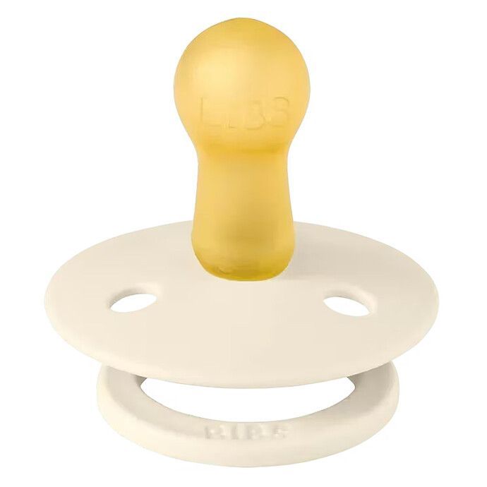 Lot de 4 Sucettes Rondes Colour Ivory Sand Vanilla & Dark Oak - 6/18 Mois (Bibs) - Image 1