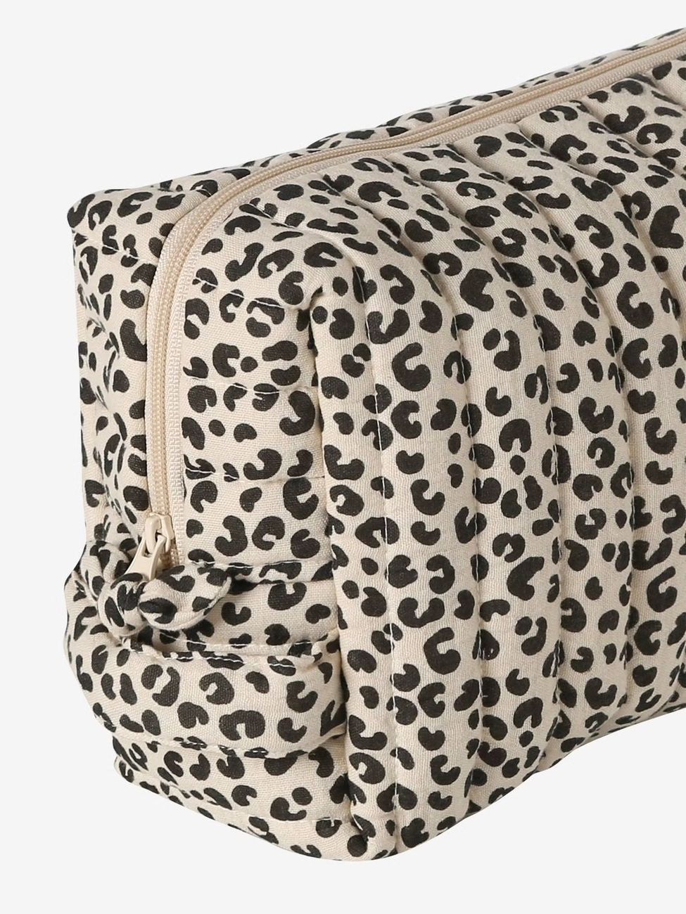 Trousse toilette Mama gaze coton beige imprimé (Vertbaudet) - Image 2