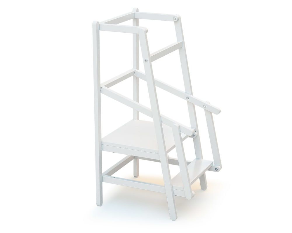 Tour d'observation/apprentissage enfant en bois blanc (Jurababy) - Couverture
