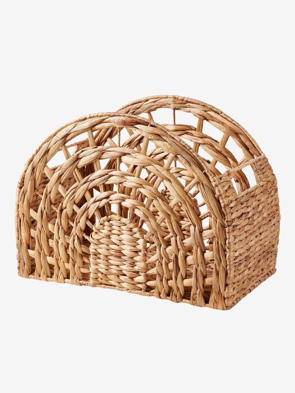 Panier de rangement Arc-en-ciel en jacinthe d'eau bois (Vertbaudet) - Image 1