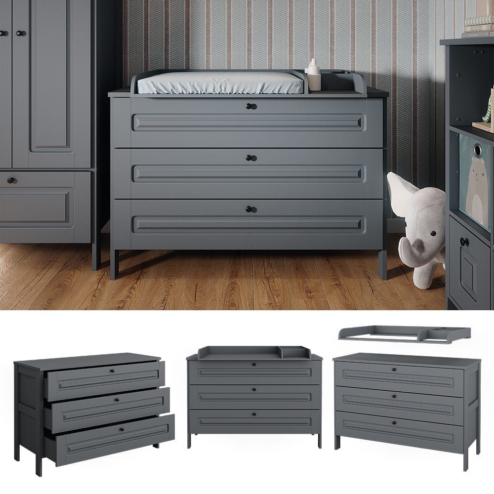 Commode à langer , gris 133 x 98.4cm (VitaliSpa®) - Image 2
