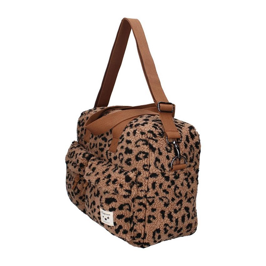 Sac à langer Sherpa Léopard Caramel - Marron (Kidzroom) - Image 3