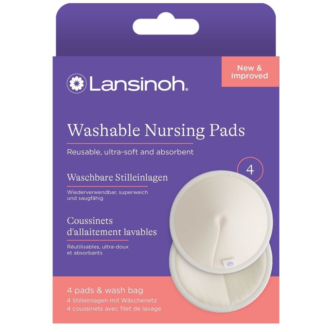 Lot de 4 coussinets d'allaitement lavables (Lansinoh) - Image 9