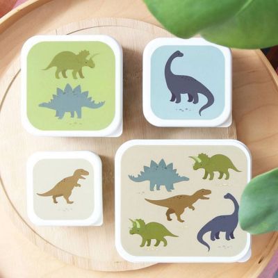 Lot de 4 boîtes à goûter Dinosaure (A Little Lovely Company) - Image 3