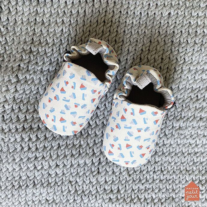 Chaussons en Coton Les Bateaux - 16/17 (Maison Petit Jour) - Image 5