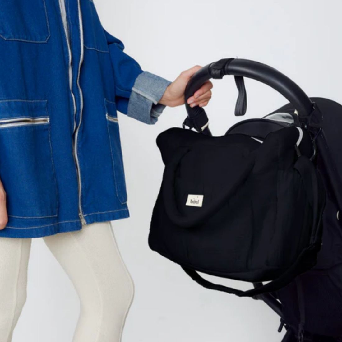 Sac à langer à anses noir réglisse Comme un bonbon (BEBEL) - Image 10