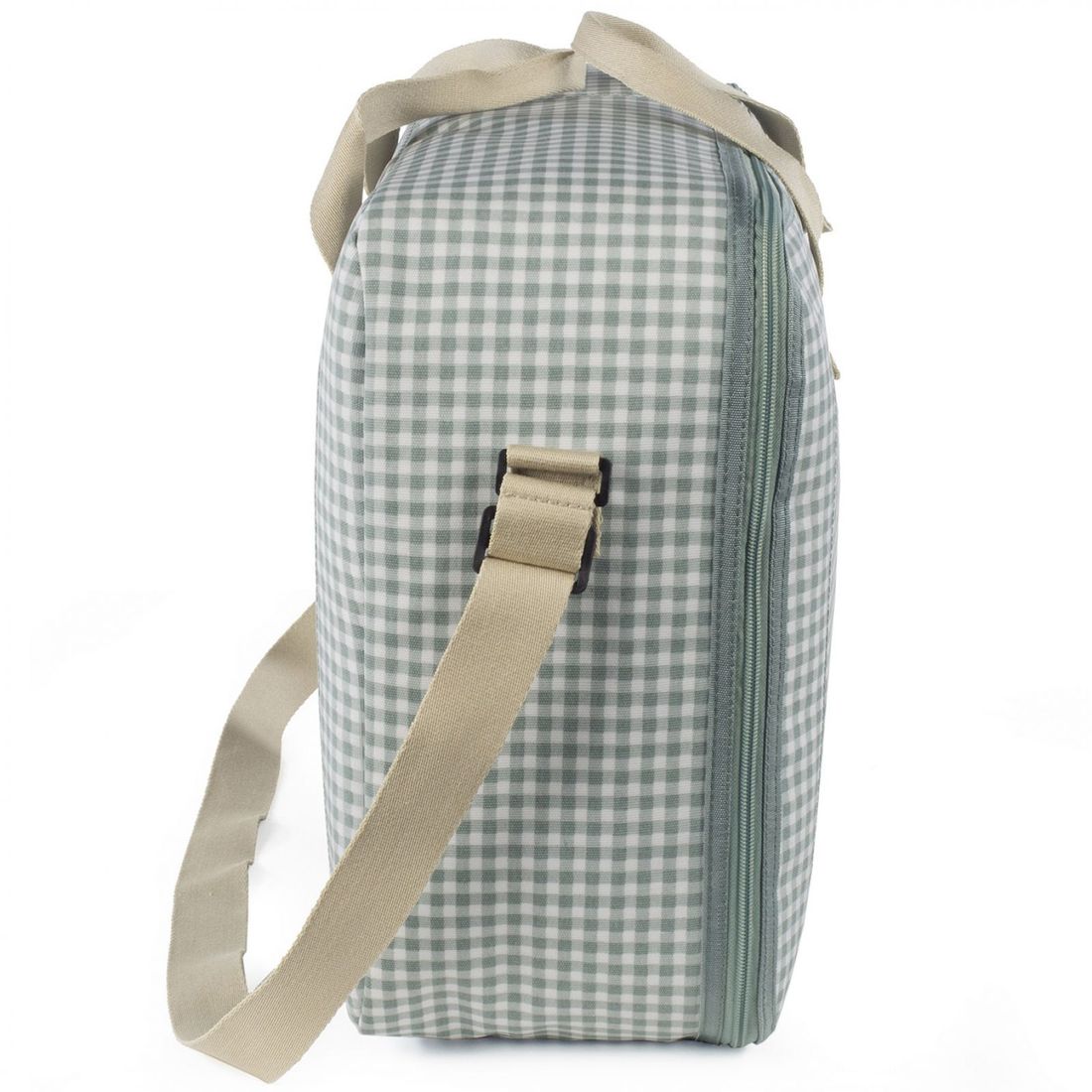 Valise de maternité I love vichy vert (Walking Mum) - Image 5