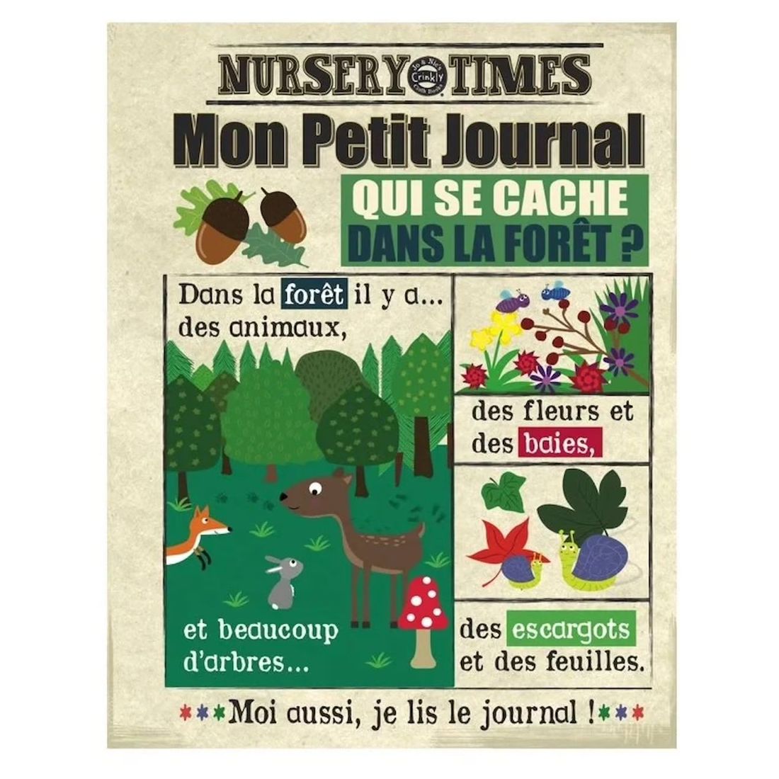 Livre D'éveil - Mon Petit Journal À Froisser - La Foret Multi-coloured (Jo & Nic’S Crinkly) - Couverture