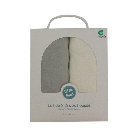 Lot 2 draps housses bébé (Little Band) - Couverture