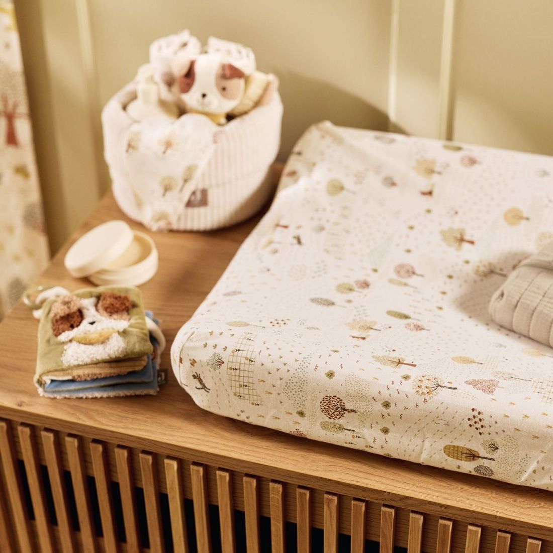 Lot de 3 langes en gaze de coton Tiny Park (70 x 70 cm) (Jollein) - Image 3