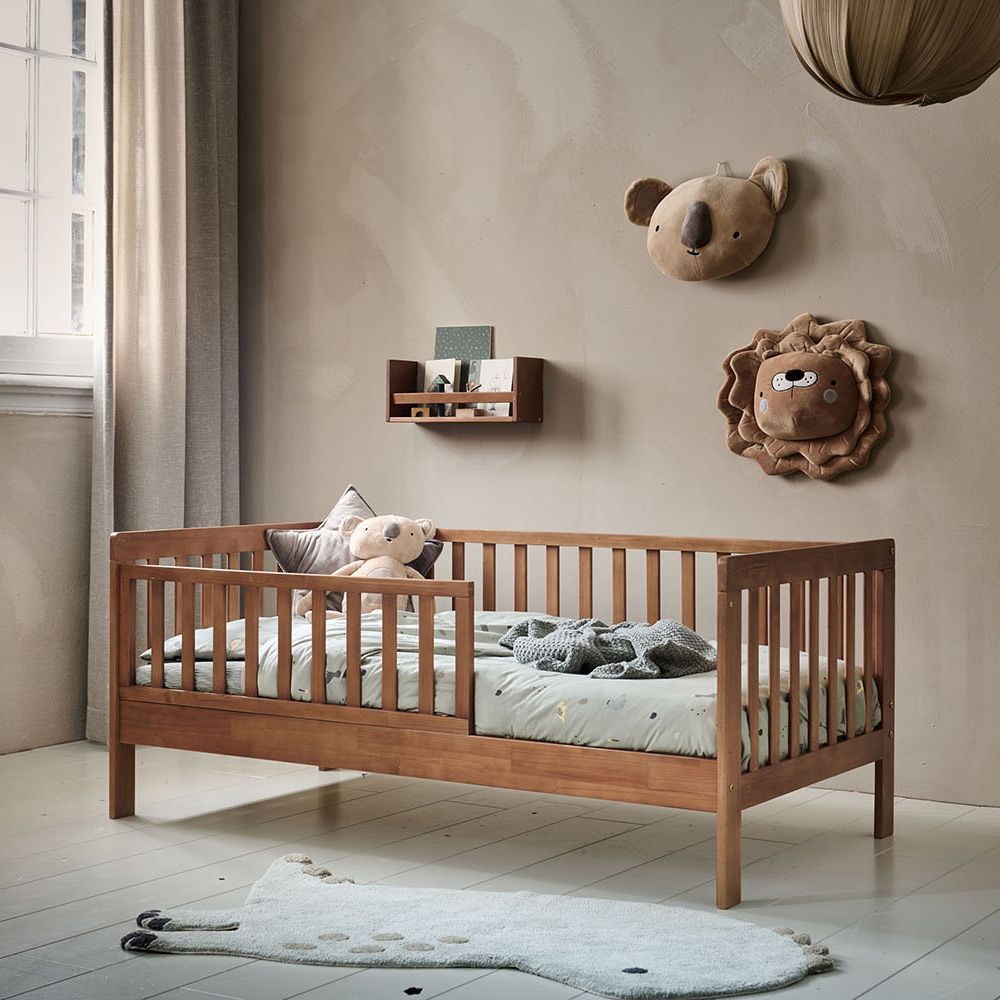Petite Amélie | Lit enfant Plume | Lit pour tout-petit avec protection antichute | Brun Noyer | 70x140 cm (Petite Amélie) - Image 4