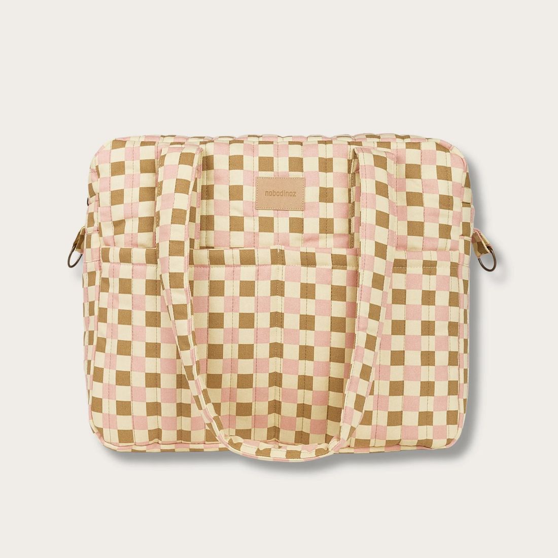 Sac à langer imperméable Hyde Park - Yellow Pink Mosaic (Nobodinoz) - Image 2