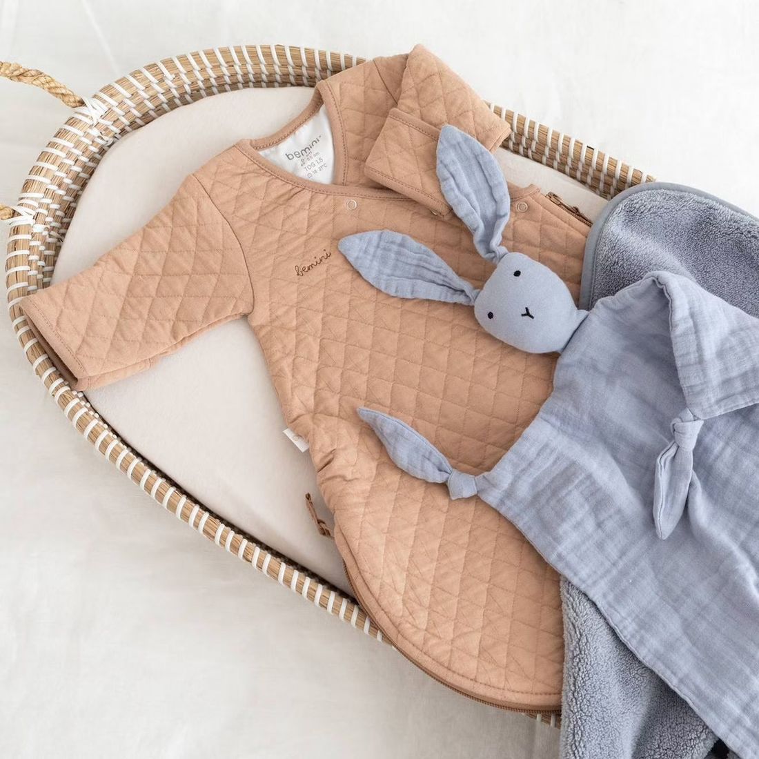 Gigoteuse Avec Moufles Mi-saison - Tog 1.5 Matelassé Confort Beige (Bemini) - Image 3