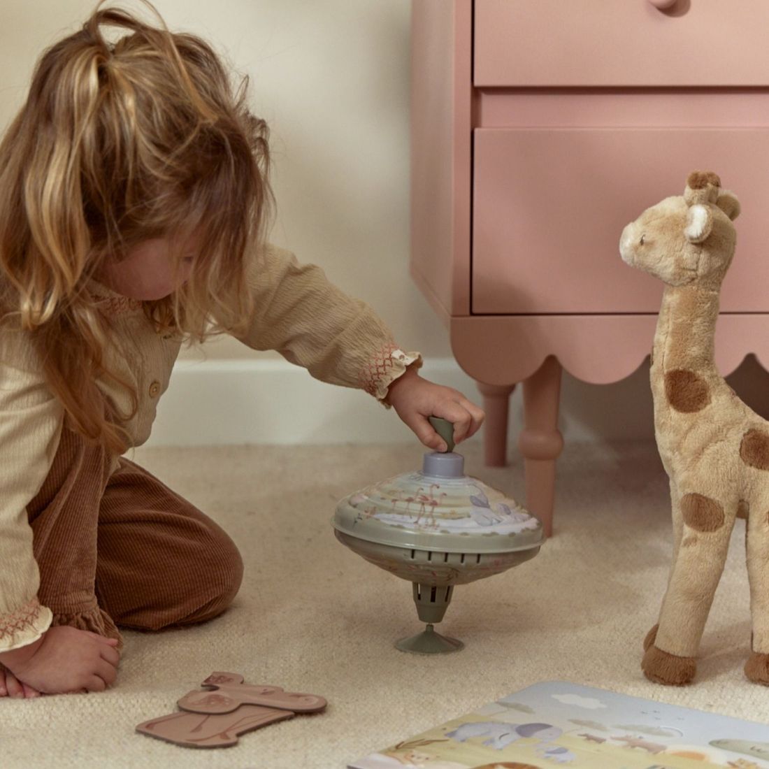Peluche Girafe Safari Friends (25 cm) (Little Dutch) - Image 4