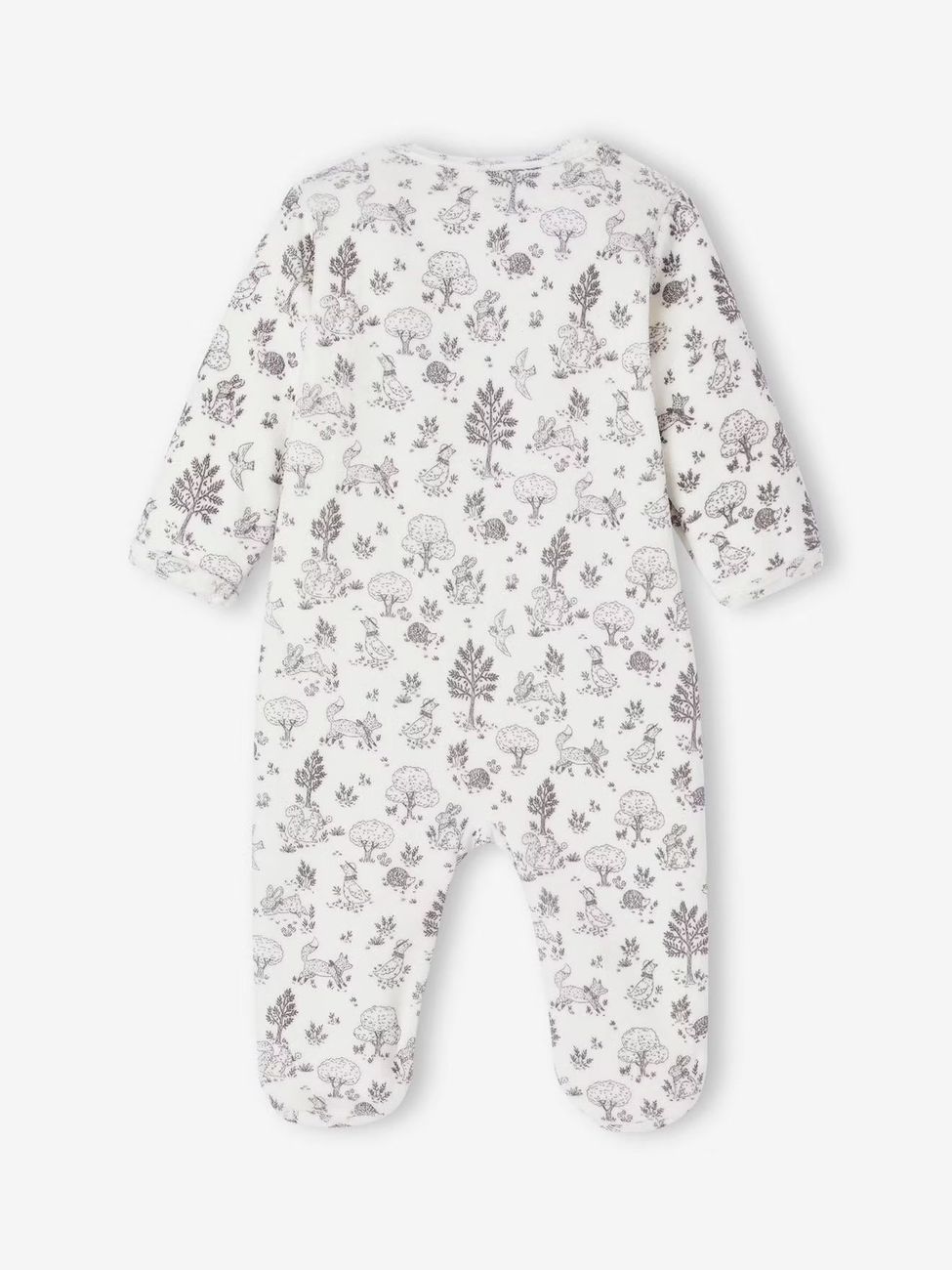 Coffret naissance pyjama bébé et doudou en velours écru (Vertbaudet) - Image 3