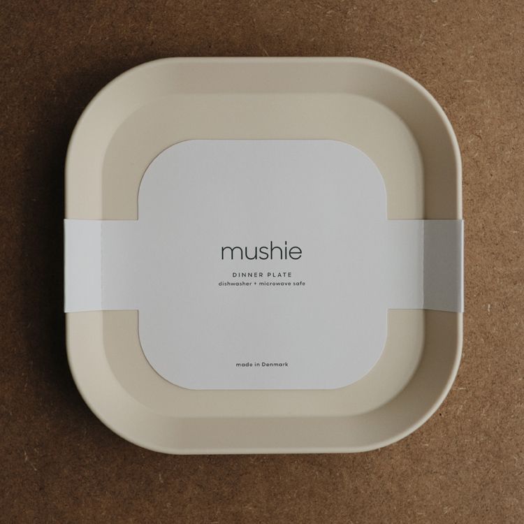 Lot de 2 assiettes carrées Ivory (Mushie) - Image 5