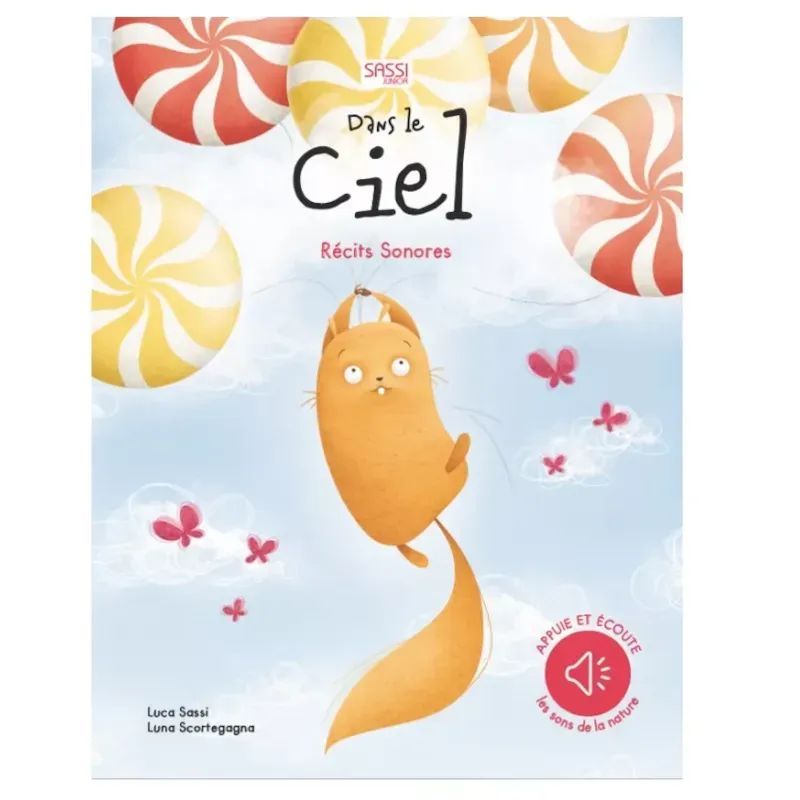 Livre sonore - dans le ciel (Sassi Junior) - Couverture
