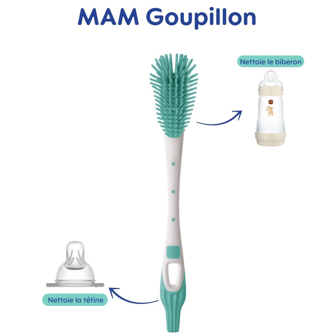 Goupillon biberon et tétine (Mam) - Image 5