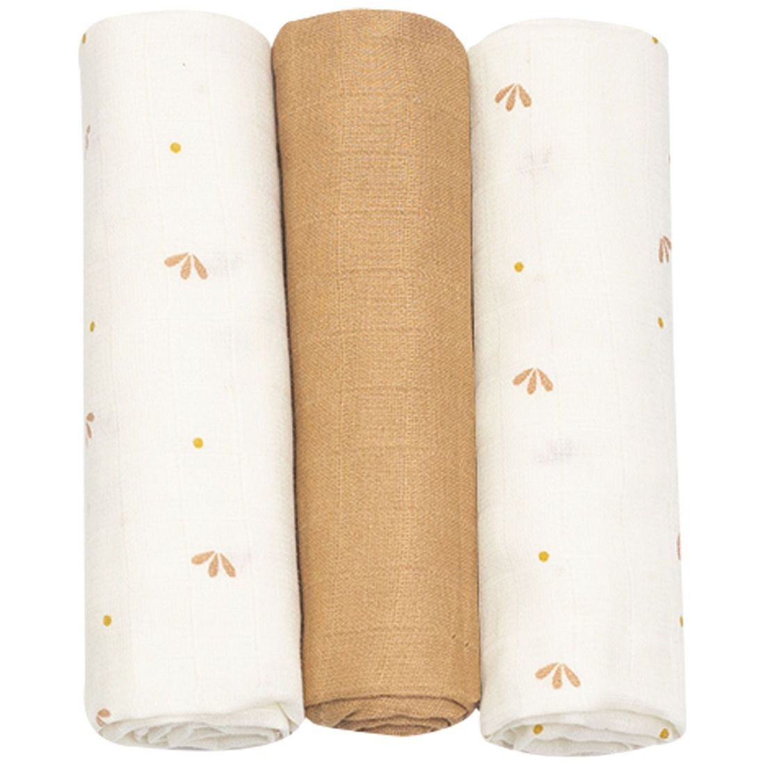 Lot de 3 langes en mousseline Gatsby écru (70 x 70 cm) (Trois Kilos Sept) - Couverture