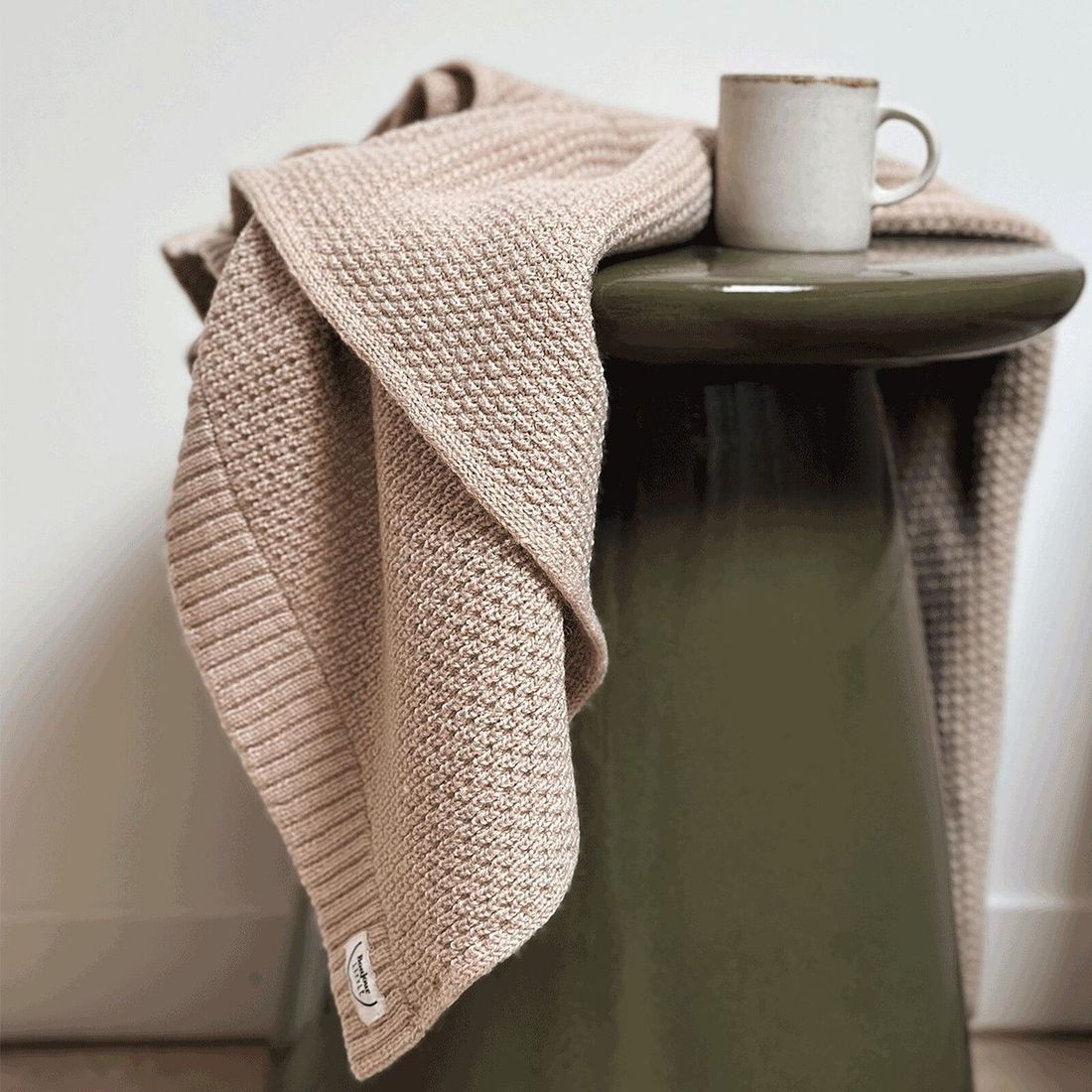 Couverture en Laine Mérinos - Noisette (Bonjour Little) - Couverture