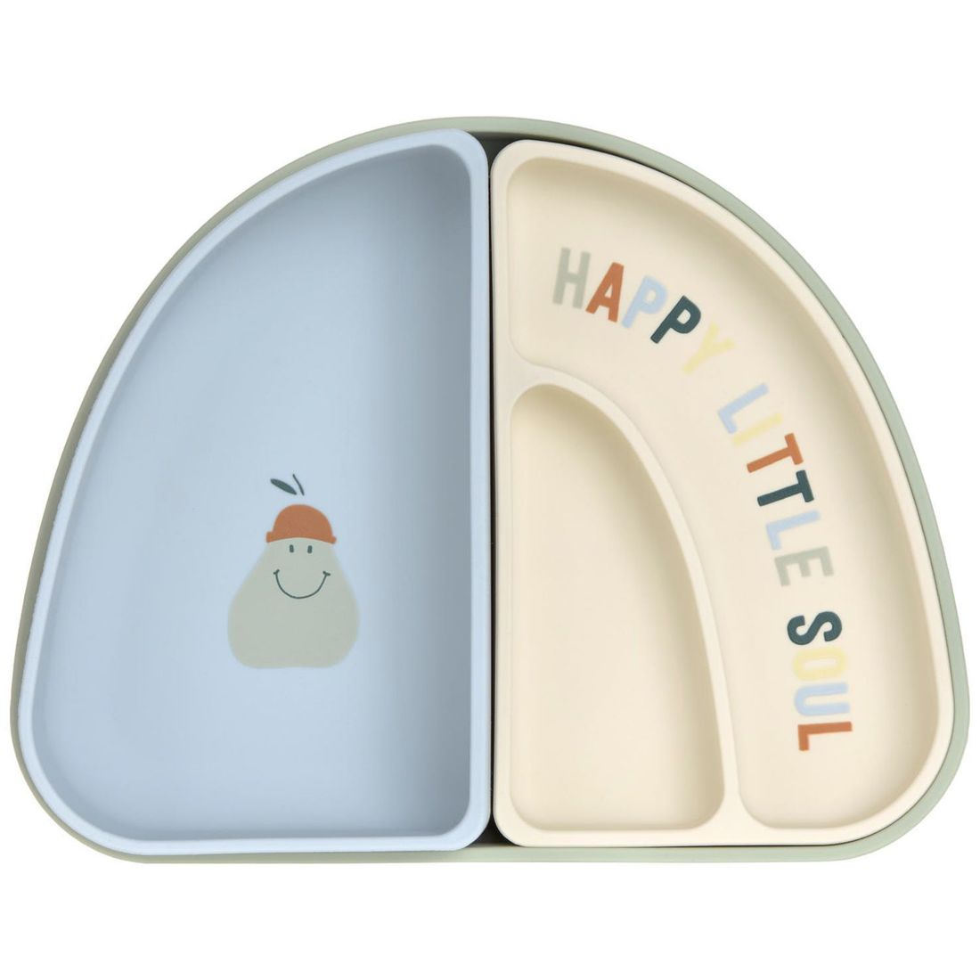 Assiette à compartiments en silicone Citron (Lassig) - Image 6