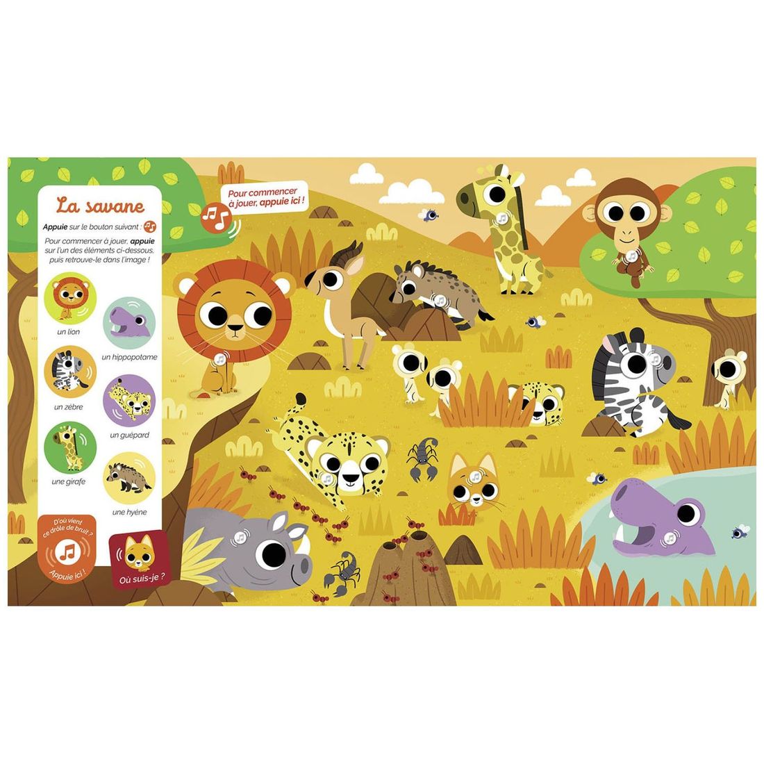 Livre sonore cherche et trouve des tout-petits Les animaux (Auzou Editions) - Image 3