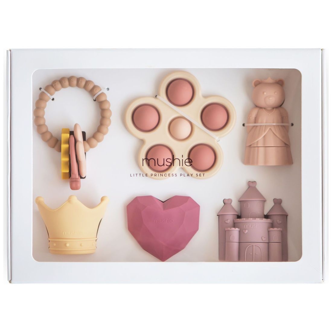 Coffret jeux d'éveil Little Princess (6 pièces) (Mushie) - Couverture