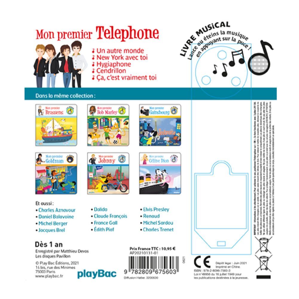 Livre Musical Mon Premier Téléphone (playBac) - Image 5