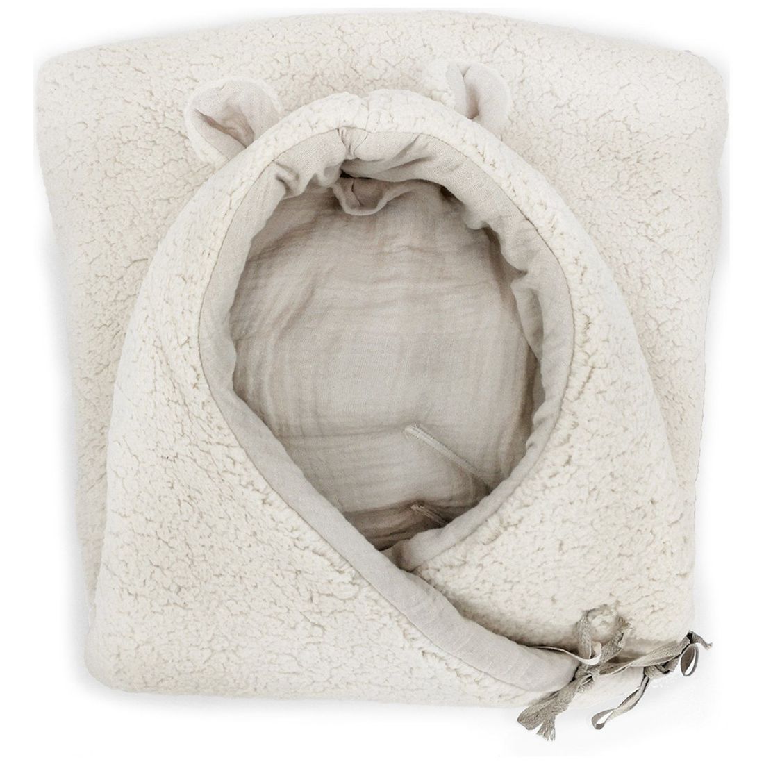 Nid d'ange passe sangle Teddy Soft Mouton (Babyshower) - Image 1