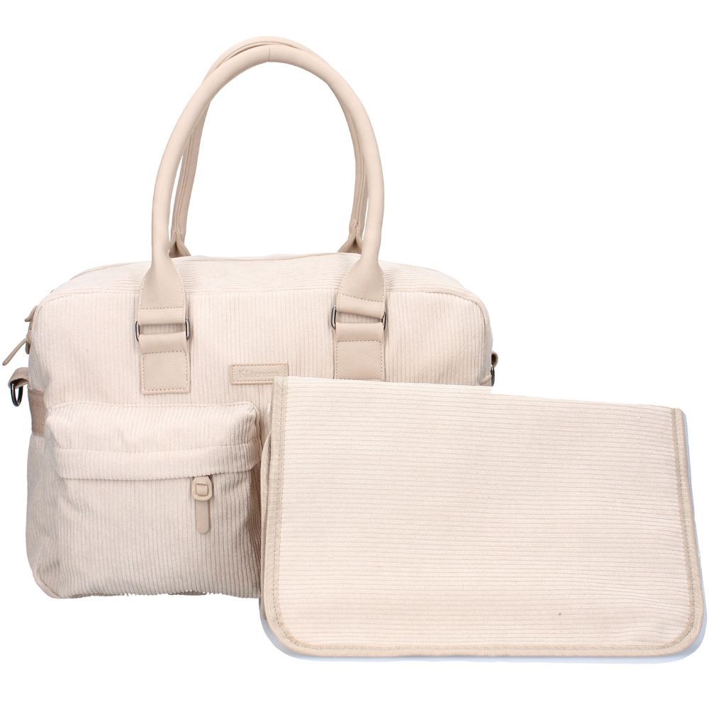 Sac à langer en velours côtelé sable (Kidzroom) - Image 2