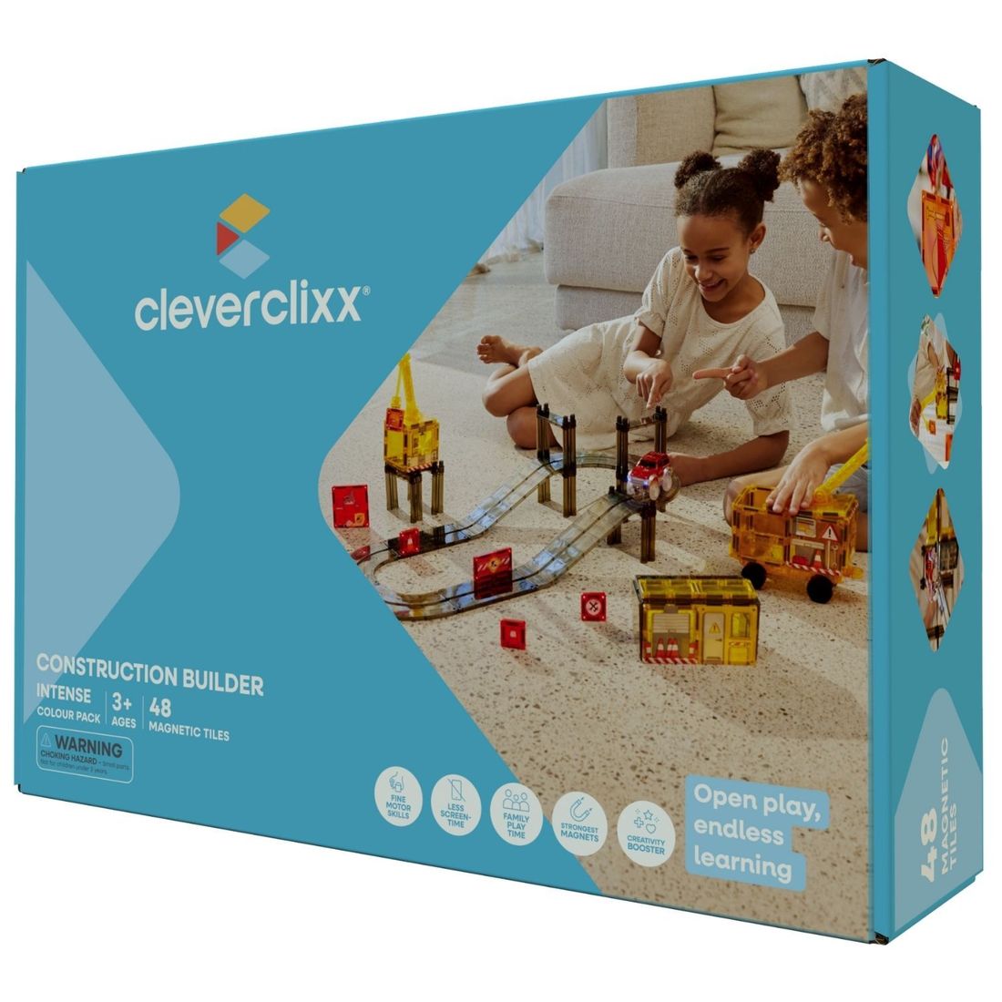 Kit de construction magnétique Builder Pack (48 pièces) (Cleverclixx) - Couverture