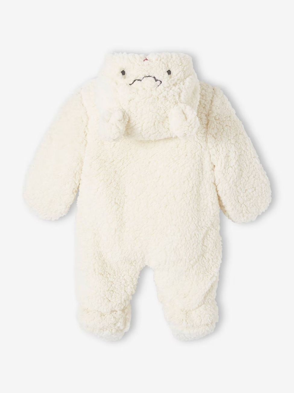 Combipilote "mouton" bébé en fausse fourrure écru (Vertbaudet) - Image 1