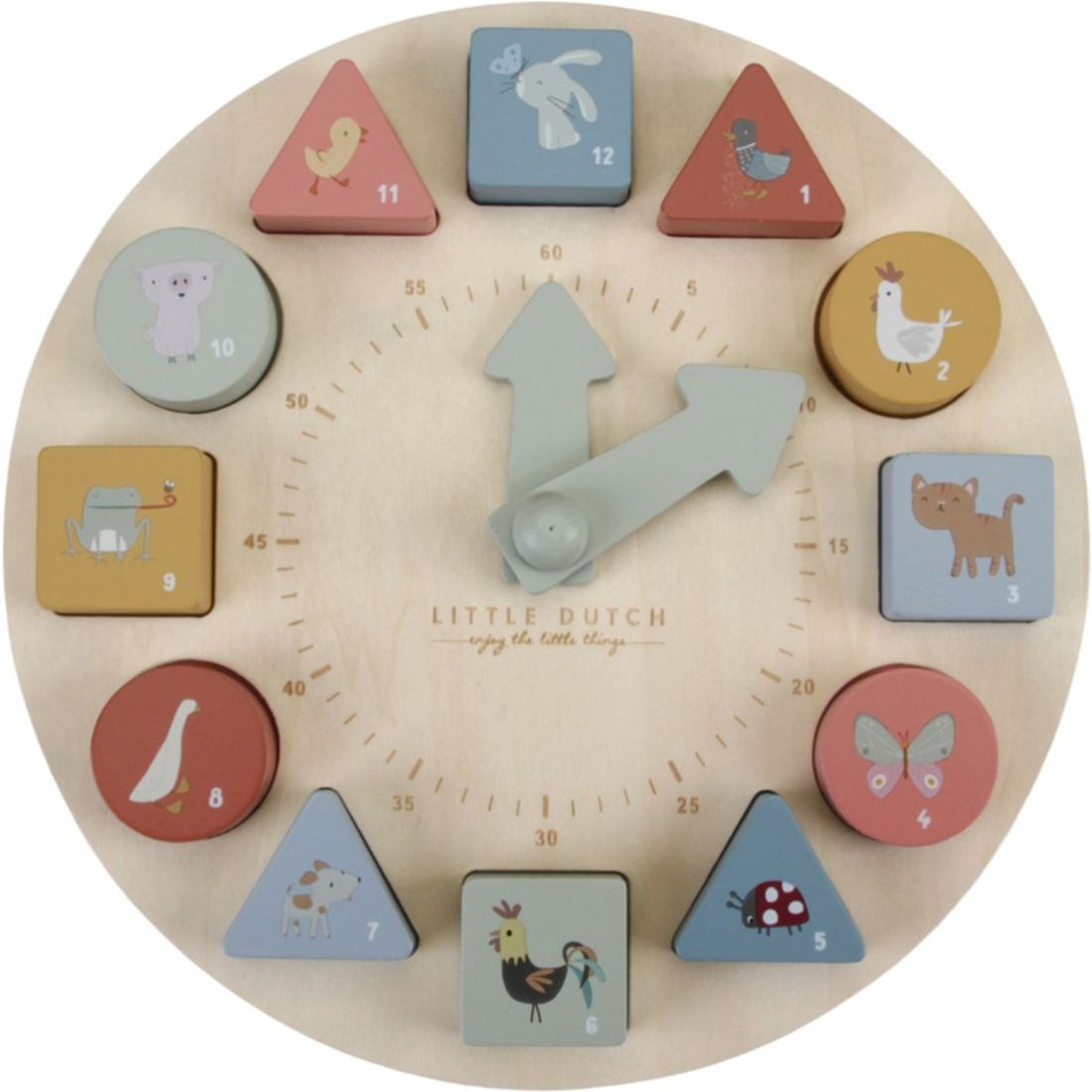 Puzzle horloge en bois Little Goose (Little Dutch) - Image 1