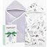 Lot de 2 serviettes à capuche pour bébé – Douche Nouveau-né (Momcozy) - Image 2