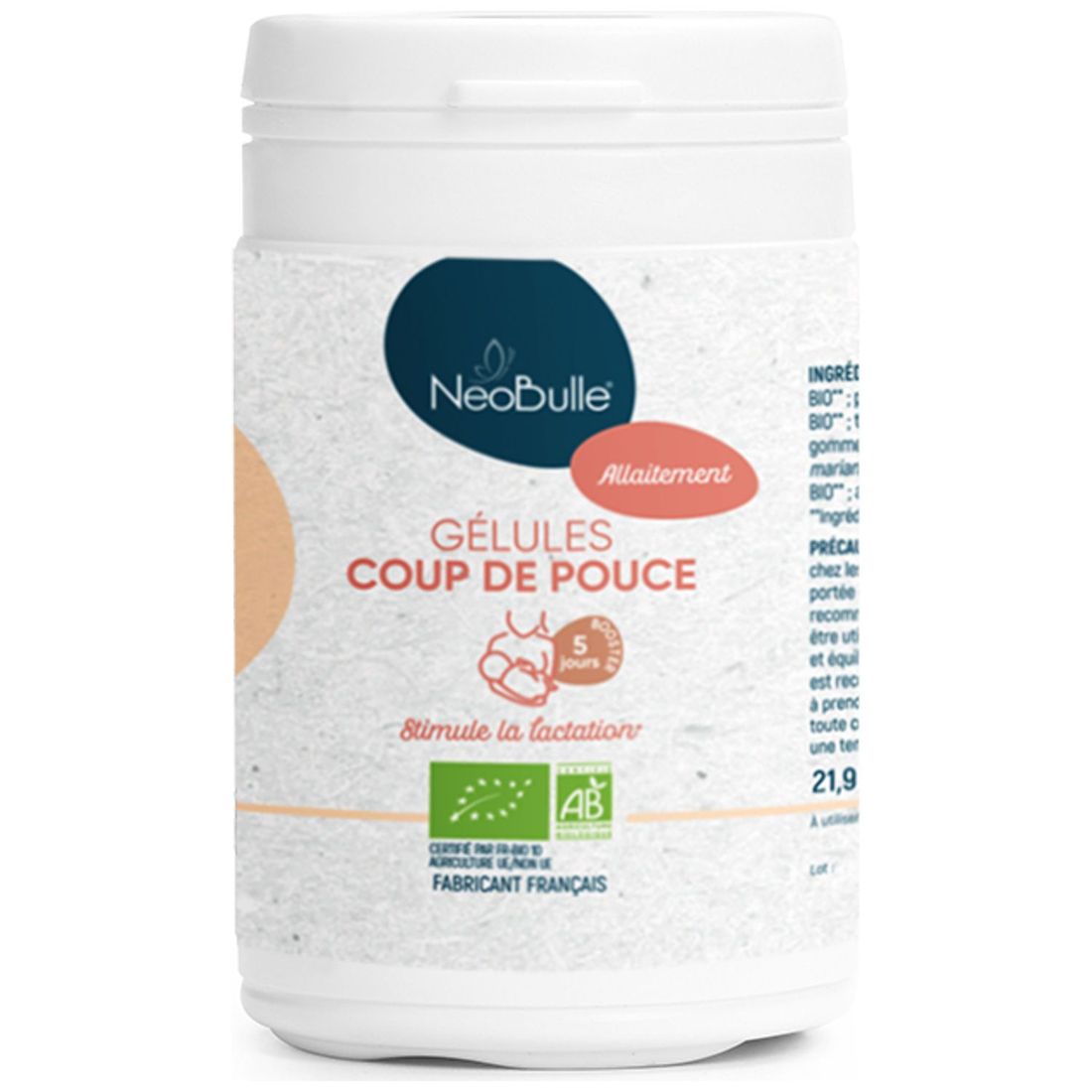 Allaitement Gélules Coup de pouce (45 gellules) (Neobulle) - Couverture