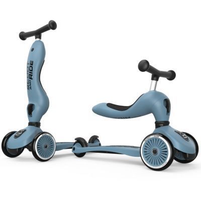 Porteur évolutif en trottinette Highwaykick 1 Steel (Scoot And Ride) - Image 3