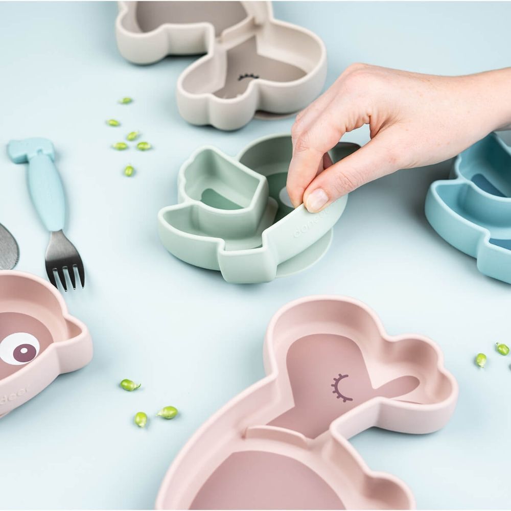 Assiette en silicone avec ventouse Lalee Sable (Done by deer) - Image 5
