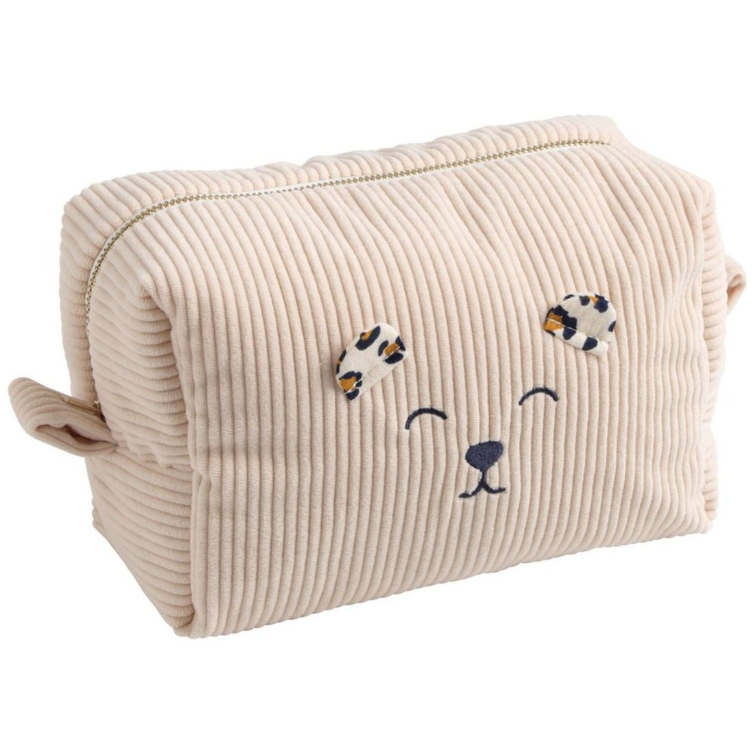 Trousse de toilette en velours Léopard (Sauthon) - Couverture