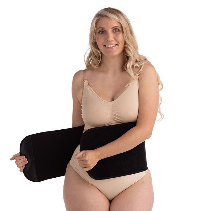 Gaine Abdominale Post-grossesse Noir - S/M (Carriwell) - Image 1