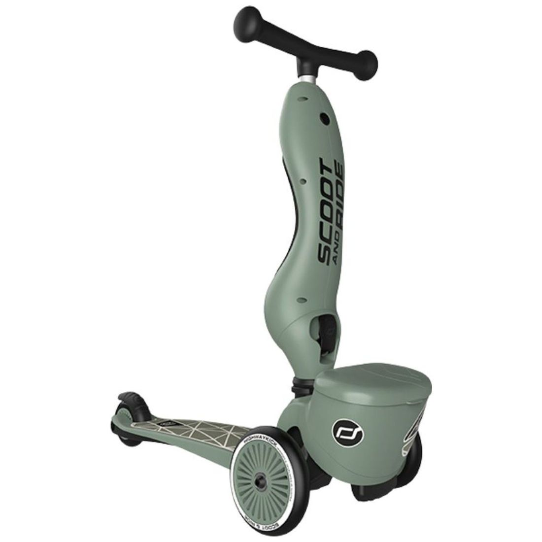 Porteur évolutif en Highwaykick 1 Lifestyle Green Lines (Scoot And Ride) - Image 5