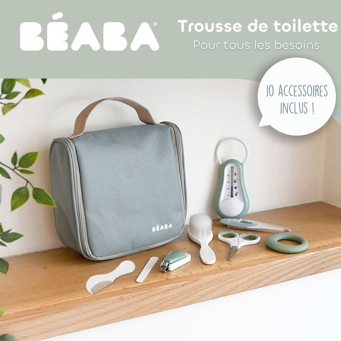Trousse de soin Nomade Sauge (10 accessoires) (Béaba) - Image 5