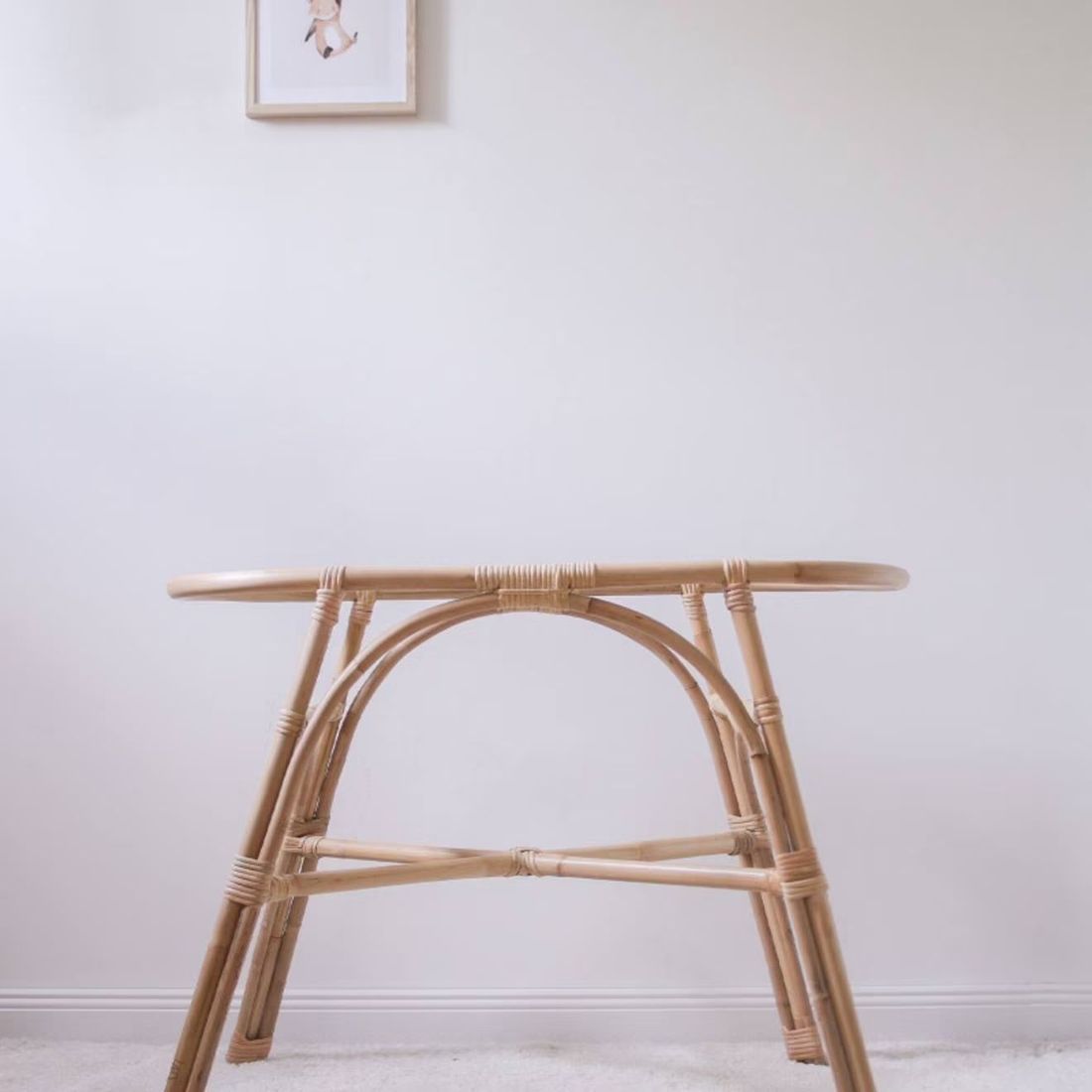 Pied De Couffin En Rotin, Pour Couffin 70x30cm Naturel (Saudara) - Image 1