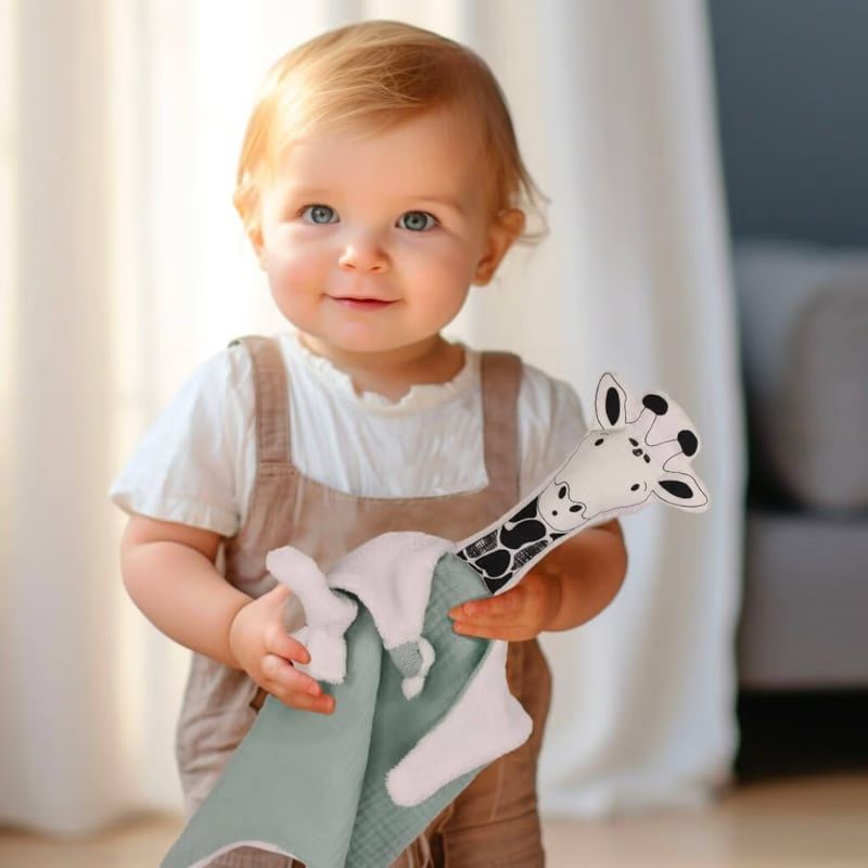 Doudou lange girafe sauge (Petit Bloom) - Image 1