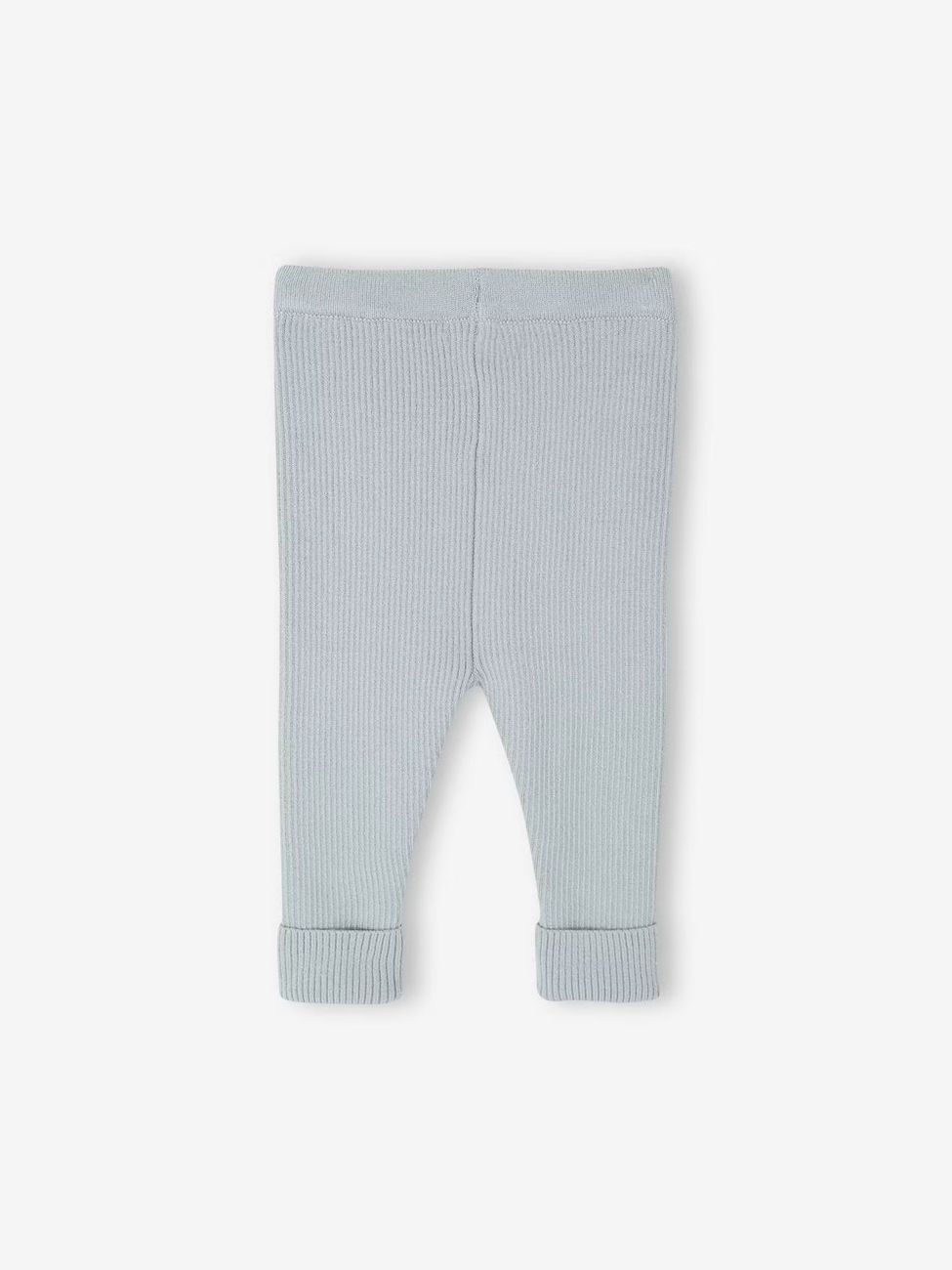 Legging évolutif en tricot bébé vert d'eau (Vertbaudet) - Image 1